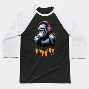 Crazy Cool Monkey Baseball T-Shirt